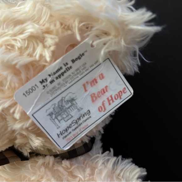 Vintage GUND cream bogie teddy bear NWT 15” tall plush - Picture 7 of 7